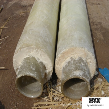 Material de poliuretano Adopte la tubería de FRP para el sistema de suministro de calor de la ciudad y la fábrica